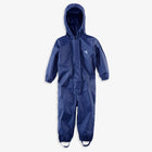 Originals Waterproof Puddle Suit Navy in a studio shot, a waterproof, one-piece garment designed to protect against the elements.